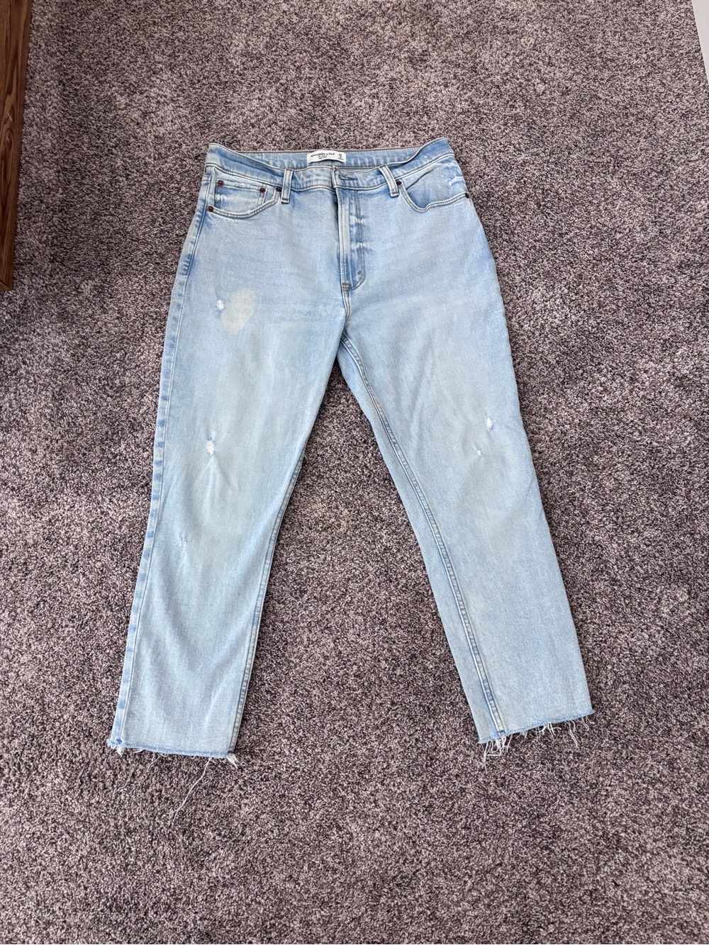 Abercrombie & Fitch Light Blue Straight Leg Jeans